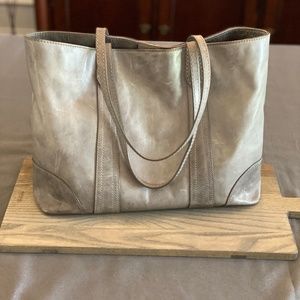 NWT FRYE Leather Shopper Tote Bag